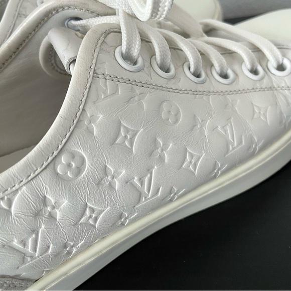 Louis Vuitton LV Monogram Low Top Leather Sneakers - Picture 6 of 11